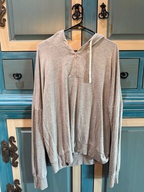 Source Unknown Light Gray Hoodie Pullover Jacket